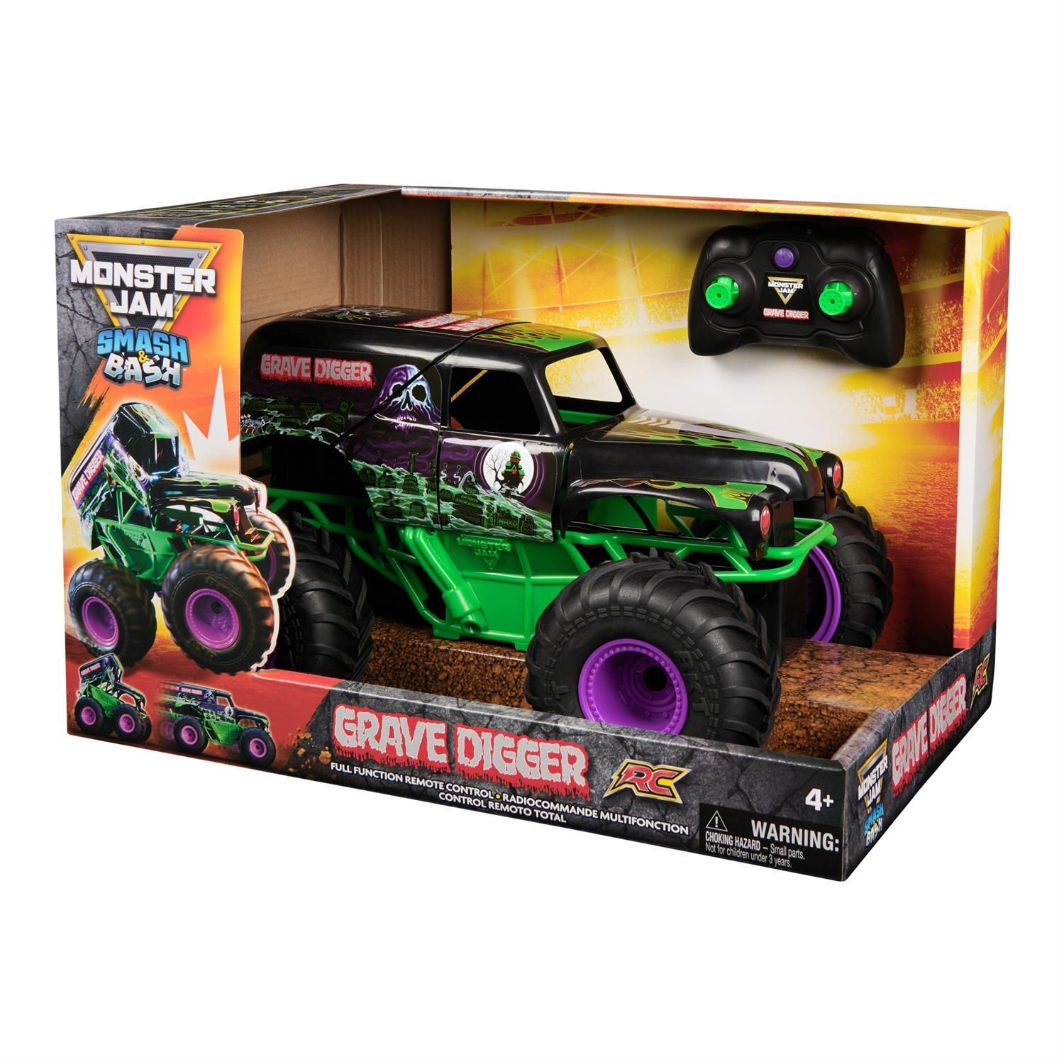 MONSTER JAM 1:15 RC smash and bash grave digger