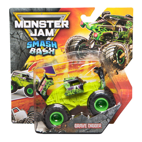 MONSTER JAM 1:64 Smash and bash - 1pack (prijs per stuk)