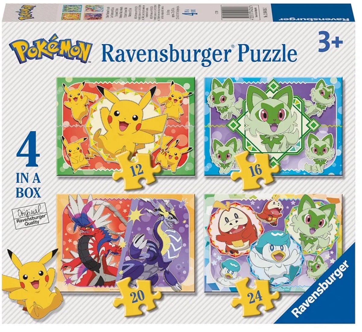 RAVENSBURGER Puzzel - Pokemon - 12+16+20+24st.