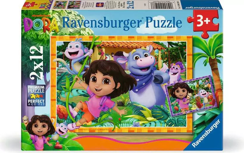 RAVENSBURGER Puzzel - Dora the explorer - 2x12st.