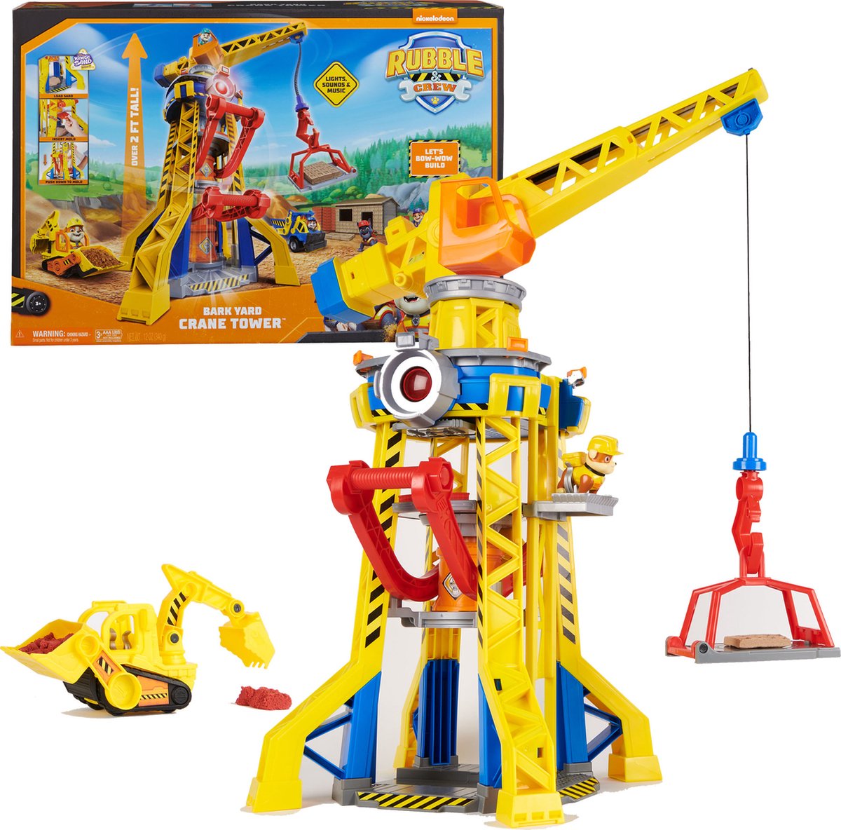 PAW PATROL Rubble and crew bark yard crane tower
