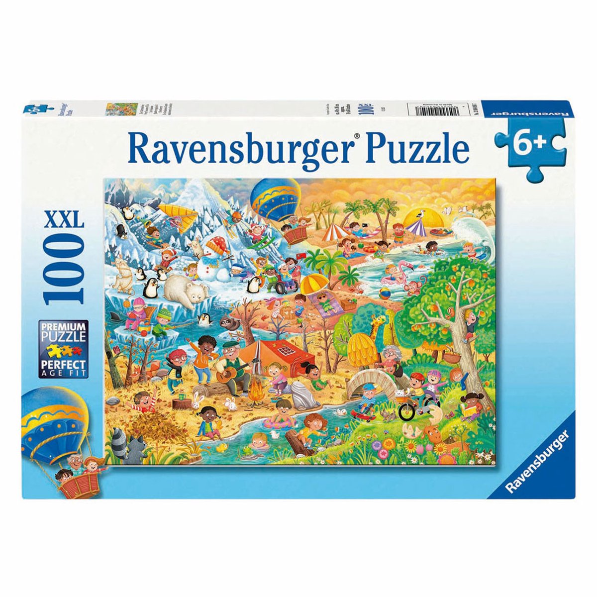 RAVENSBURGER Puzzel - Four seasons of fun - 100st.