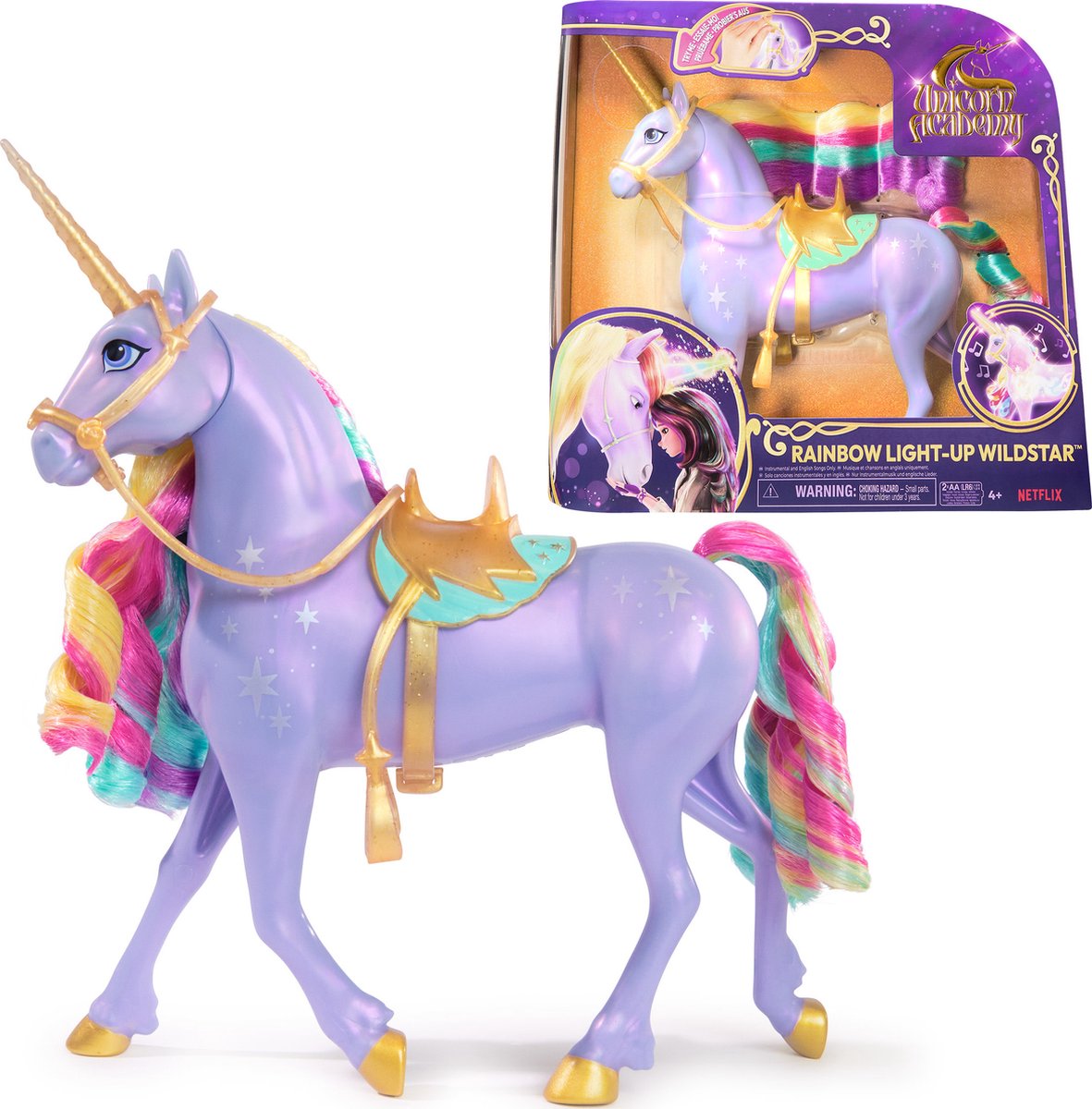 UNICORN ACADEMY unicorn wildstar rainbow light up