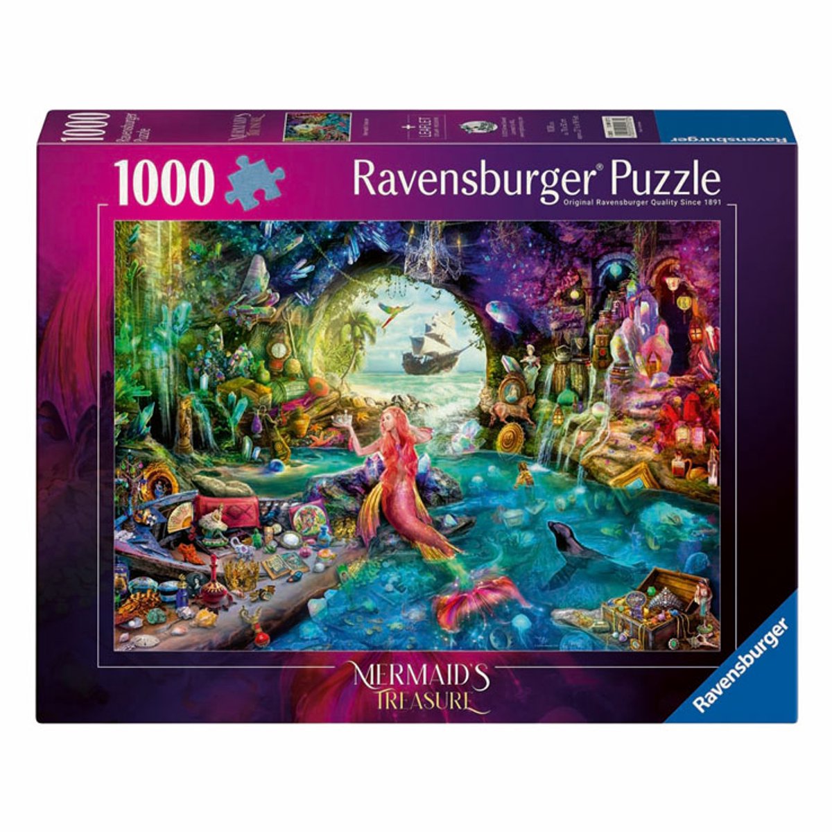 RAVENSBURGER Puzzel - Mermaids treasure - 1000st.