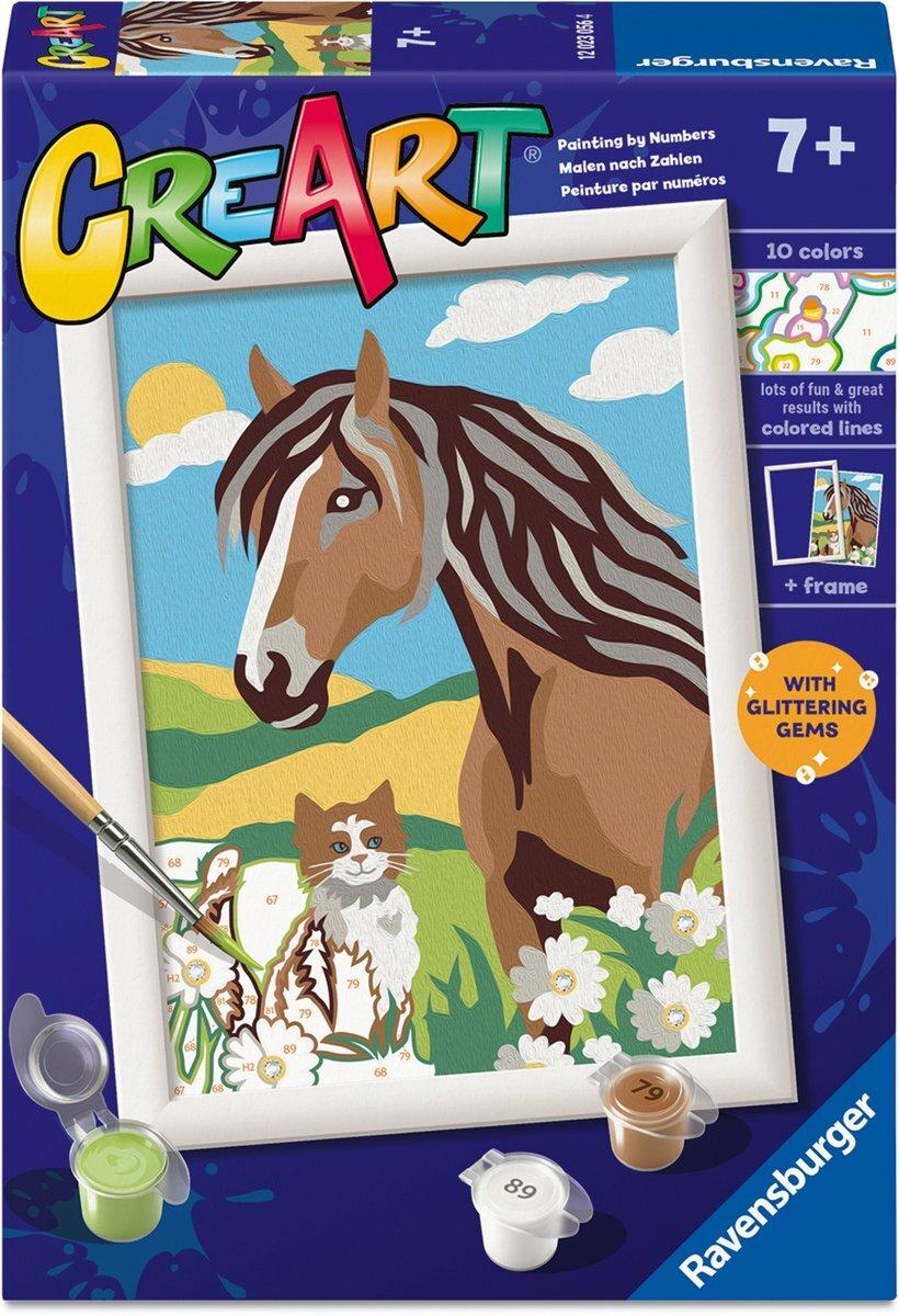CREART Schilderen - Paard en poesje