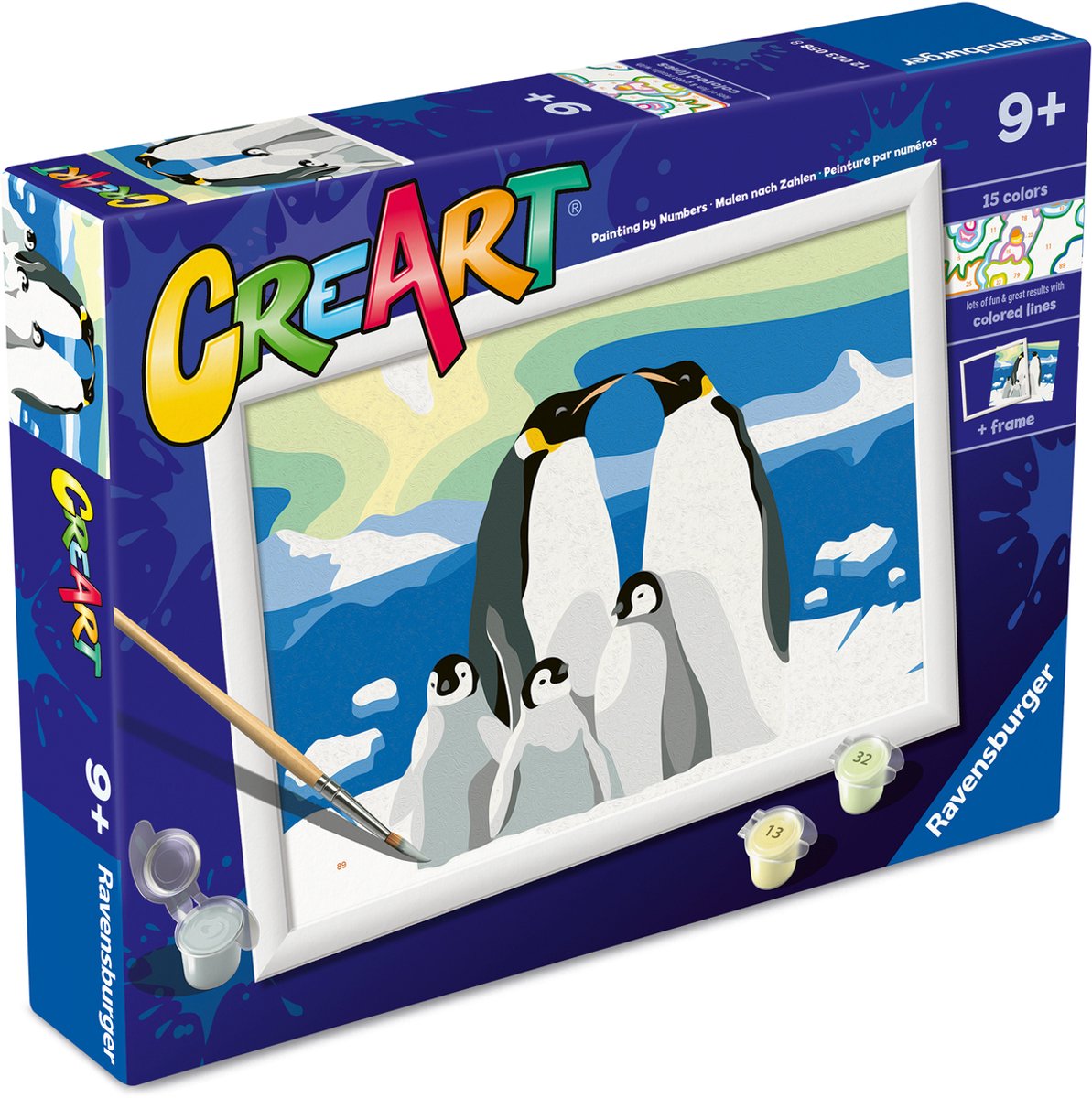 CREART Schilderen - Pinguin familie