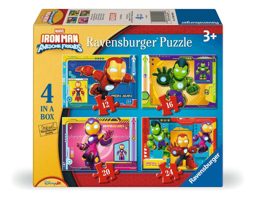 RAVENSBURGER Puzzel - Iron man & friends - 12+16+20+24st.