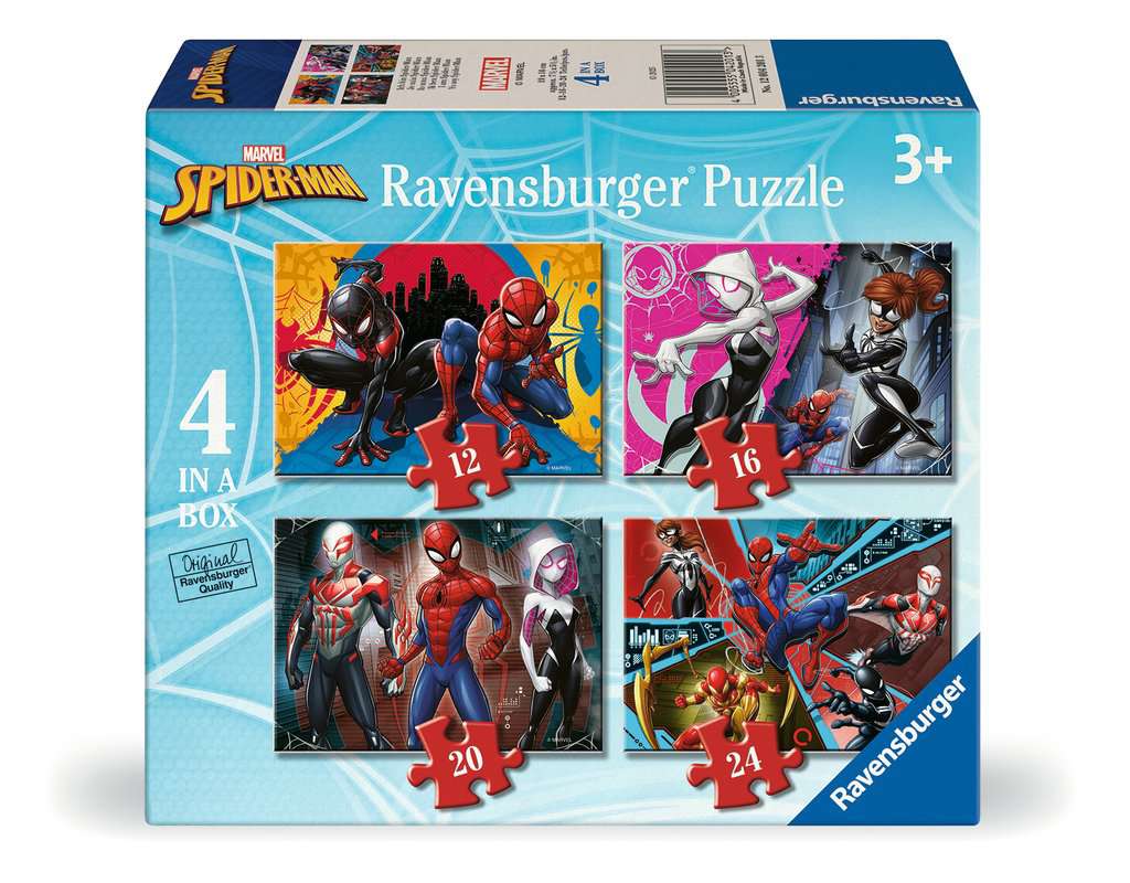 RAVENSBURGER Puzzel - Marvel spiderman - 12+16+20+24st.