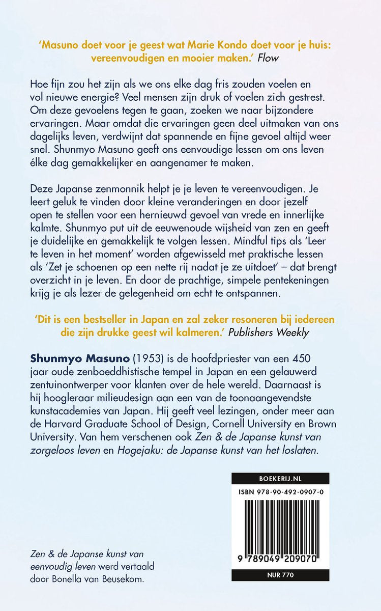Zen & de Japanse kunst van eenvoudig leven - Shunmyo Masuno