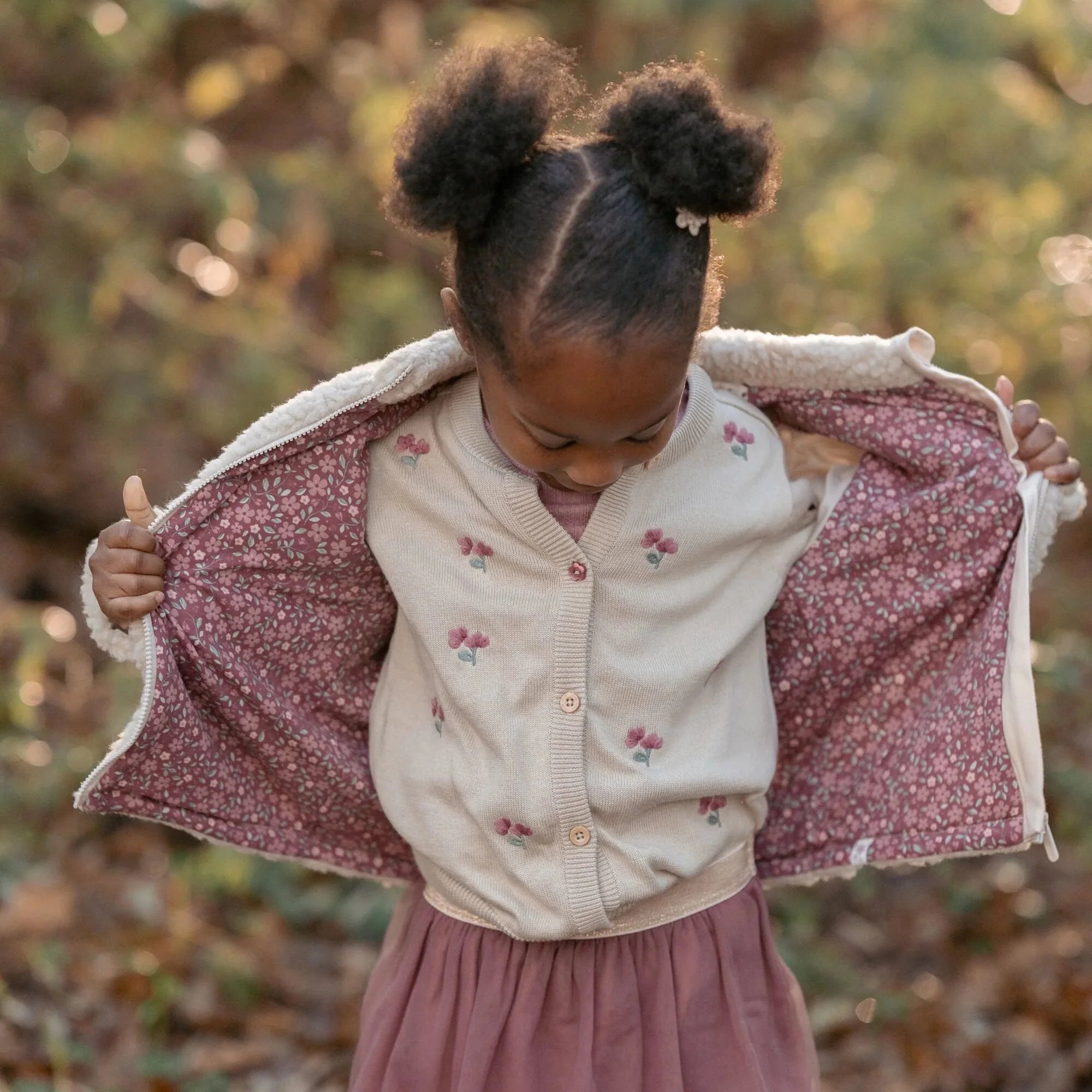 LITTLE DUTCH Teddy vest - sand - 104