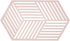 ZONE Onderzetter hexagon - rose