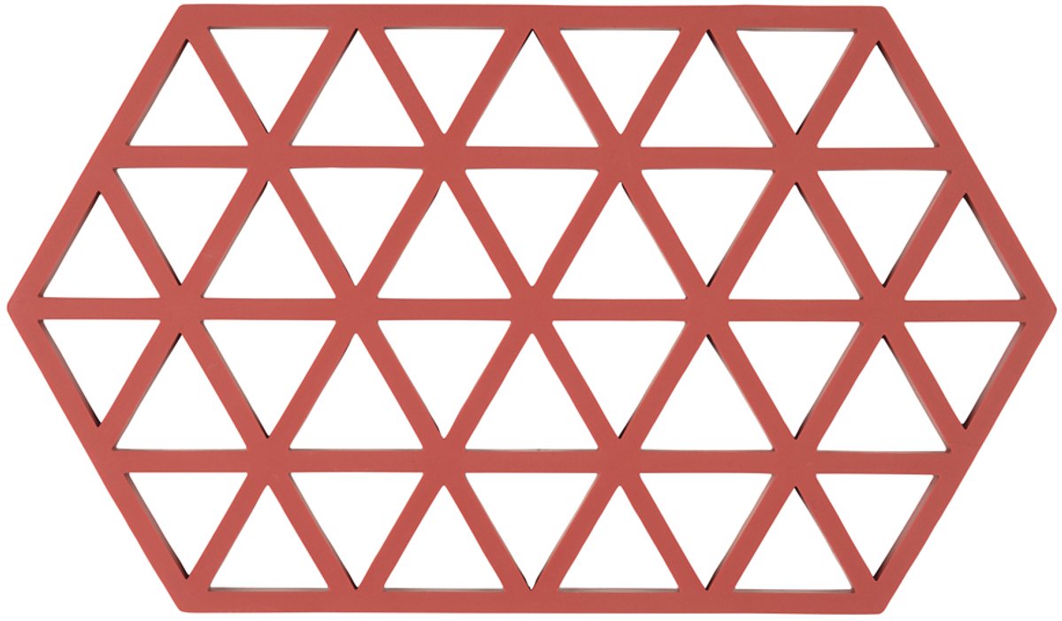 ZONE Onderzetter triangle - burned red