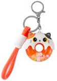 Donut keychain ORANGE CAT