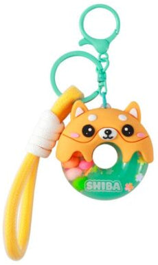 Donut keychain SHIBA
