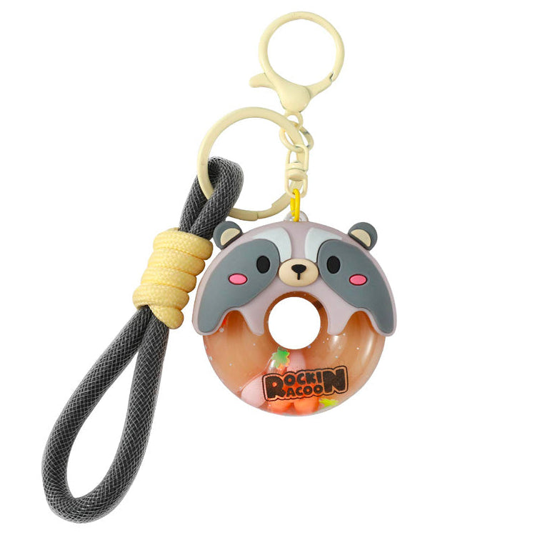 Donut keychain RACCOON