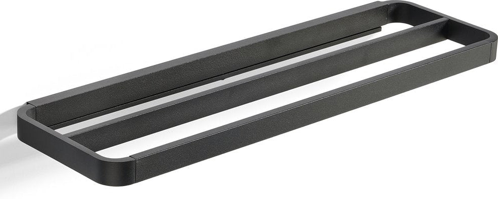 ZONE Rim handoekhouder - 44x12cm - zwart