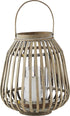 AMAS Lantaarn bamboe/glas - 25x30cm - nature