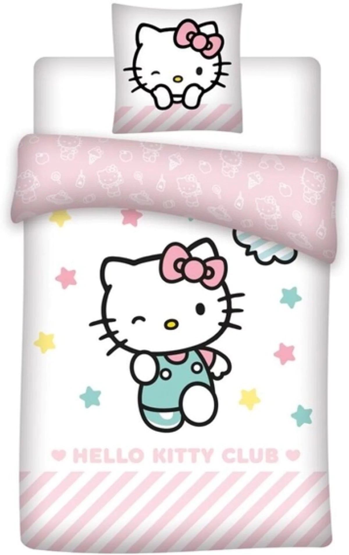 HELLO KITTY Dekbedovertrek 140x200cm - 100% katoen