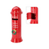 Kerst brievenbus 19x53cm - rood