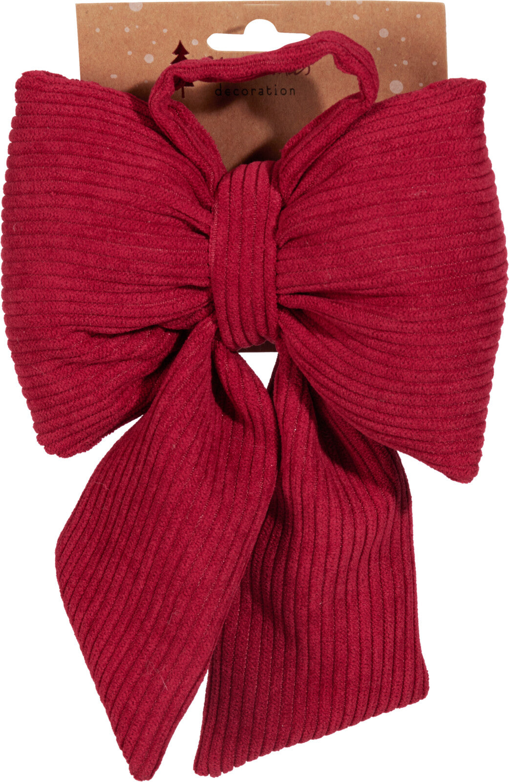 Kersthanger strik 13x20cm - rood