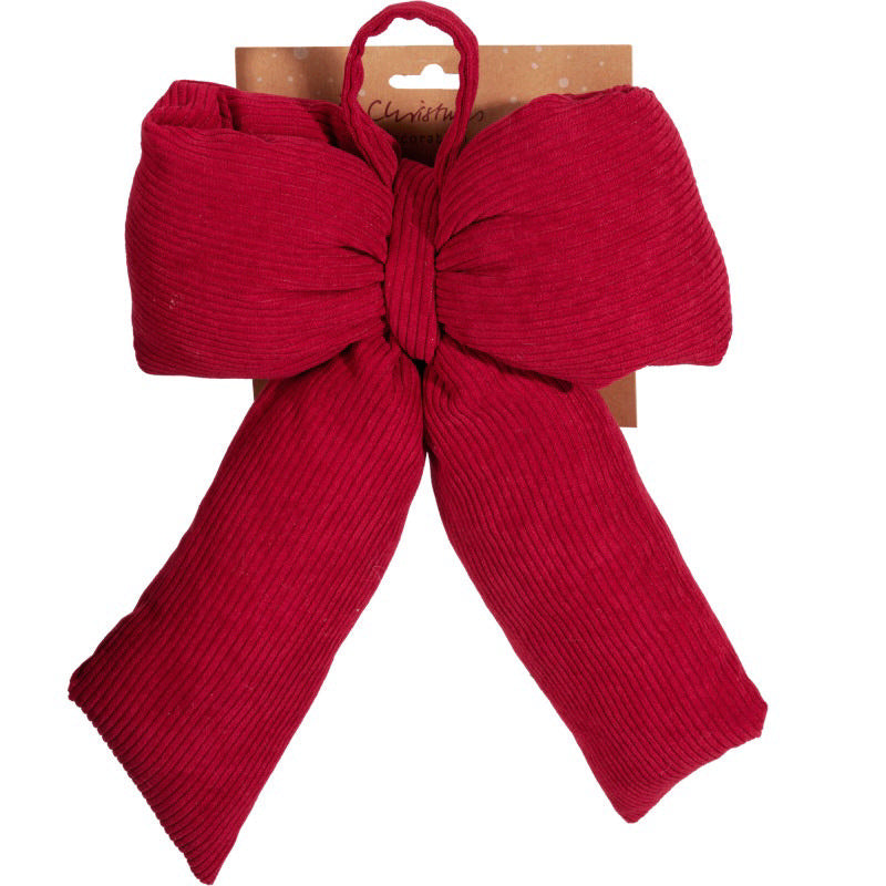 Kersthanger strik 22x11cm - rood