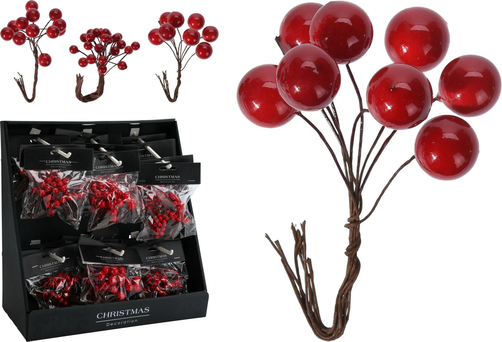 Kerst besjes - rood