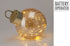 Kerstbal glas LED 20cm - amber