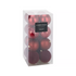 Kerstbal set/16 8cm - rood