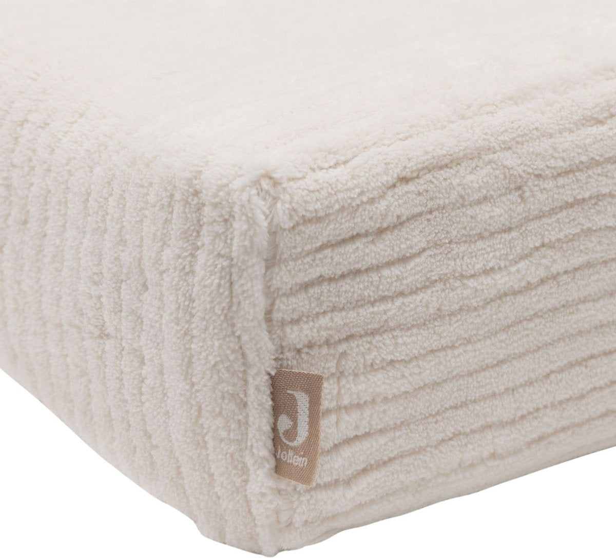 JOLLEIN Aankleedkussenhoes 50x70cm - cloudy rib oatmeal