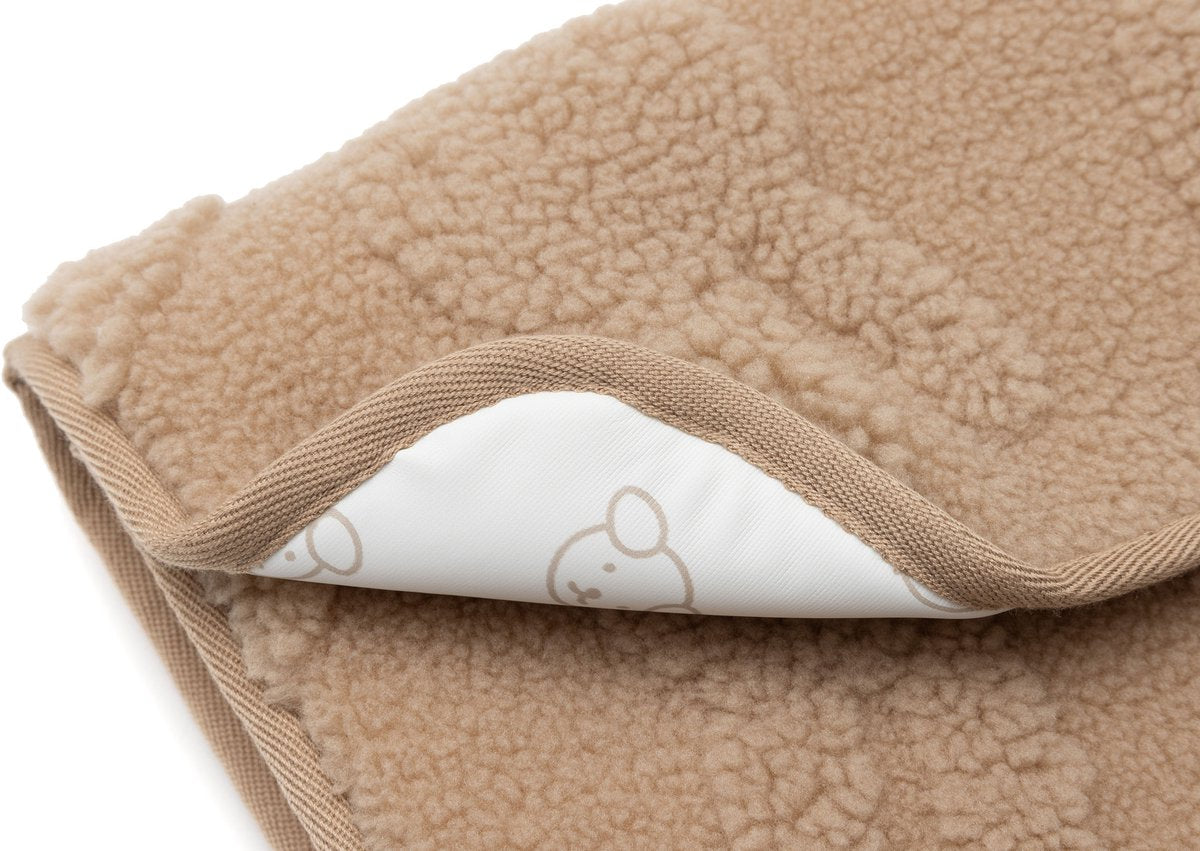JOLLEIN Verschoningsmat m/opbergvak - miffy jacquard teddy biscuit