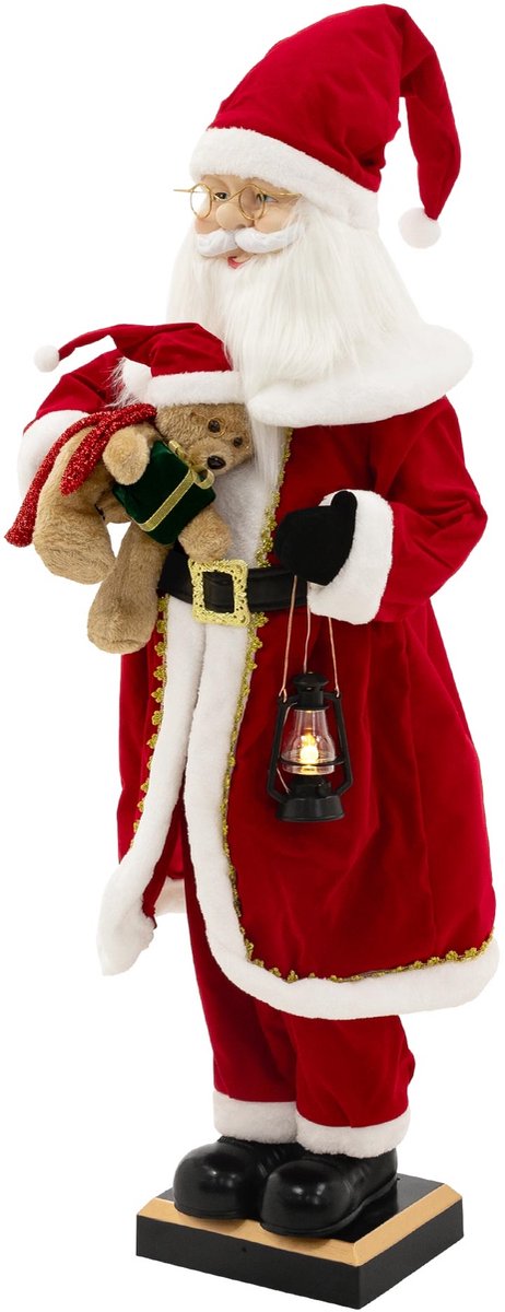 Kerstman met muziek 110cm