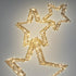 Kerstverlichting sterren LED 80cm -goud