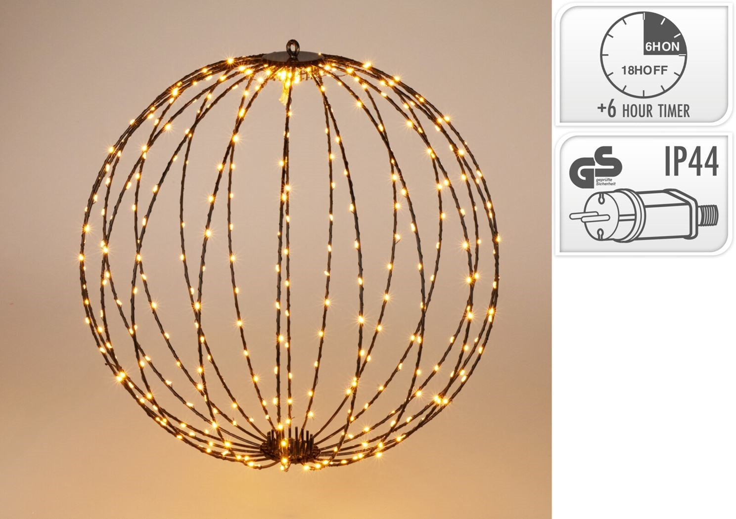 Kerstverlichting bal 240LED 40cm
