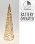 Kerstverlichting piramide LED 40cm - champagne