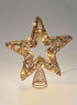 Kerst piek LED 28cm - champagne/goud