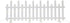Kerstverlichting hekje set/8 192LED WW