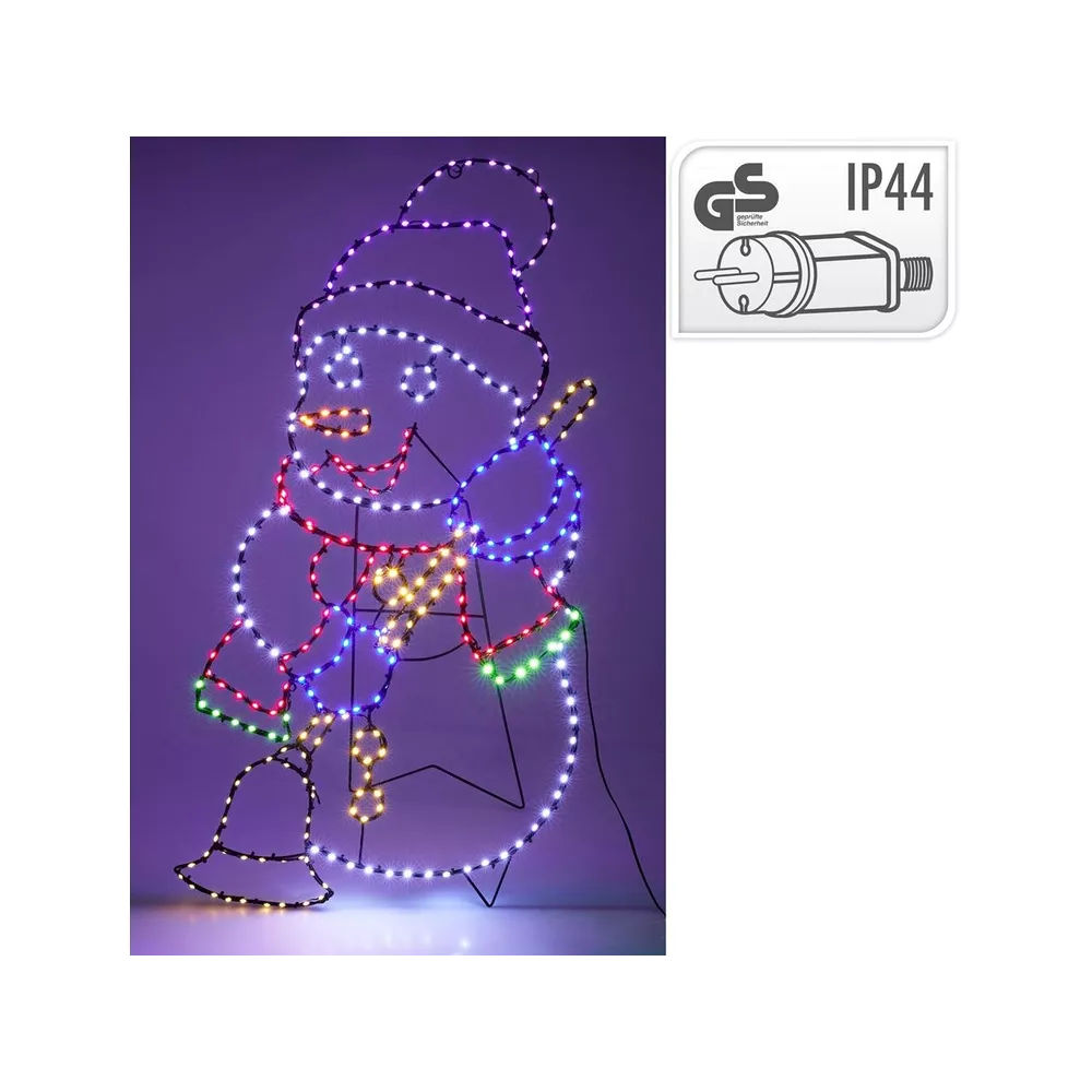 Kerstverlichting sneeuwpop 326LED 90cm