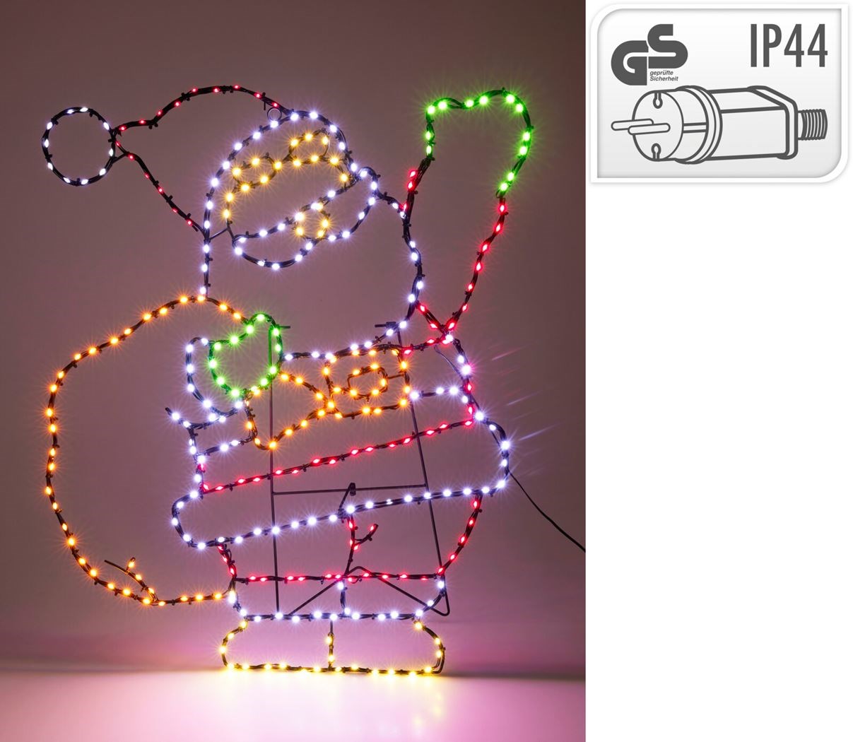Kerstverlichting kerstman 321LED 70cm