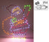 Kerstverlichting kerstman 321LED 70cm
