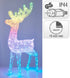Kerstverlichting rendier acryl 165LED 120cm