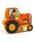 DJECO Puzzel silhouette - de tractor 16st.