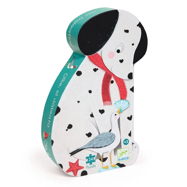 DJECO Puzzel silhouette - Ollie de dalmatiër 24st.