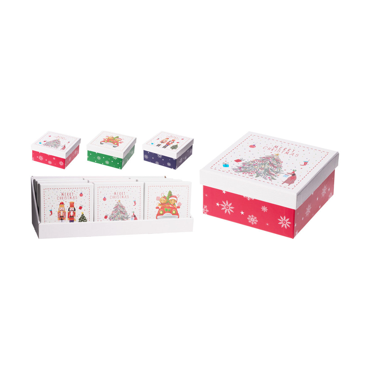 Kerst geschenkdoos - ass. (prijs per stuk)