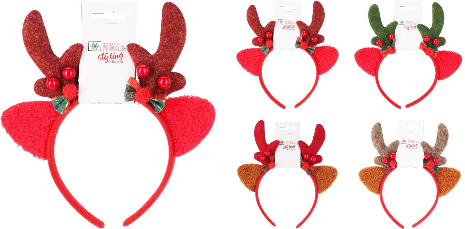 Kerst diadeem - ass. (prijs per stuk)