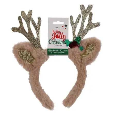 Kerst diadeem rendier gewei 30cm - ass. (prijs per stuk)