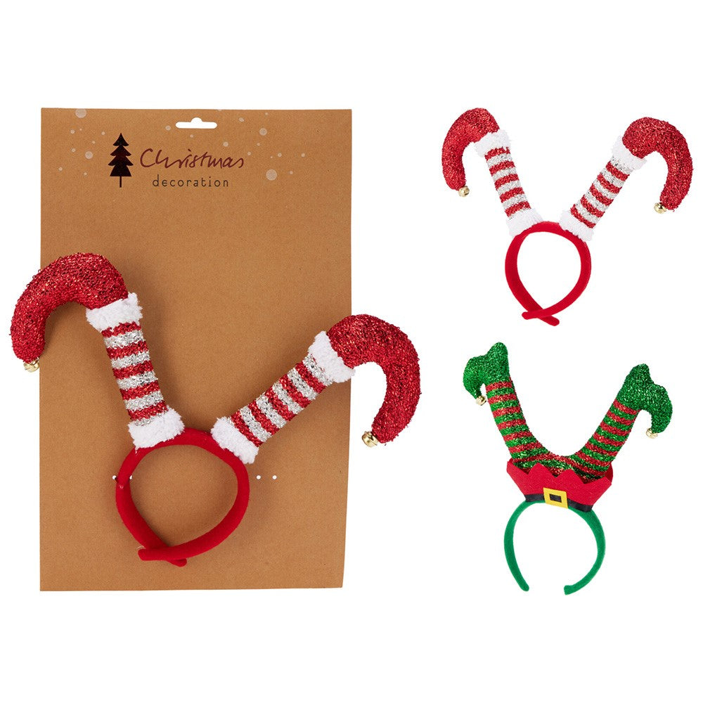 Kerst diadeem elfen beentjes 30cm