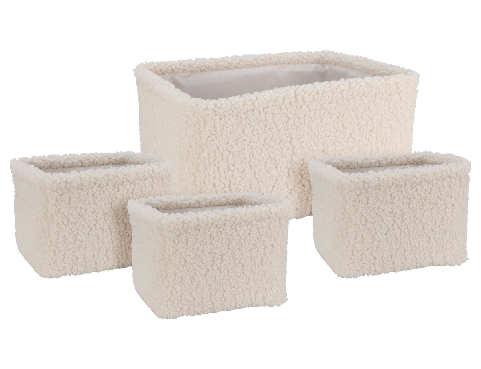 Manden teddy Set/4 - wit