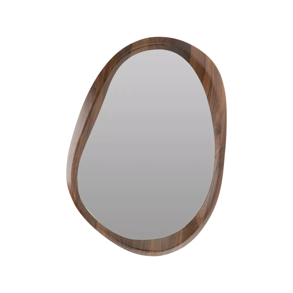 Spiegel organisch 38x55cm - bruin