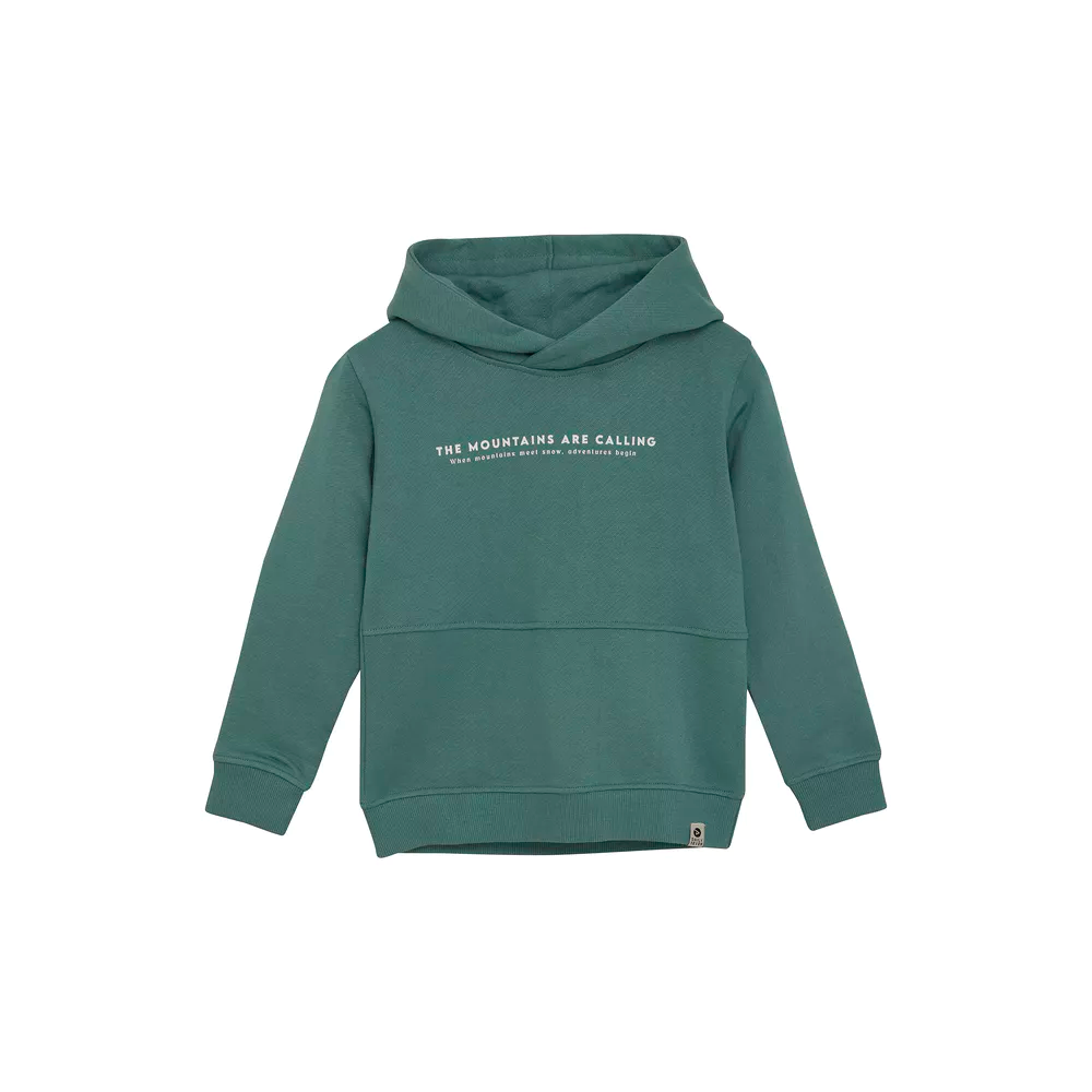 DAILY7 B Hoodie backprint - blue spruce - 122