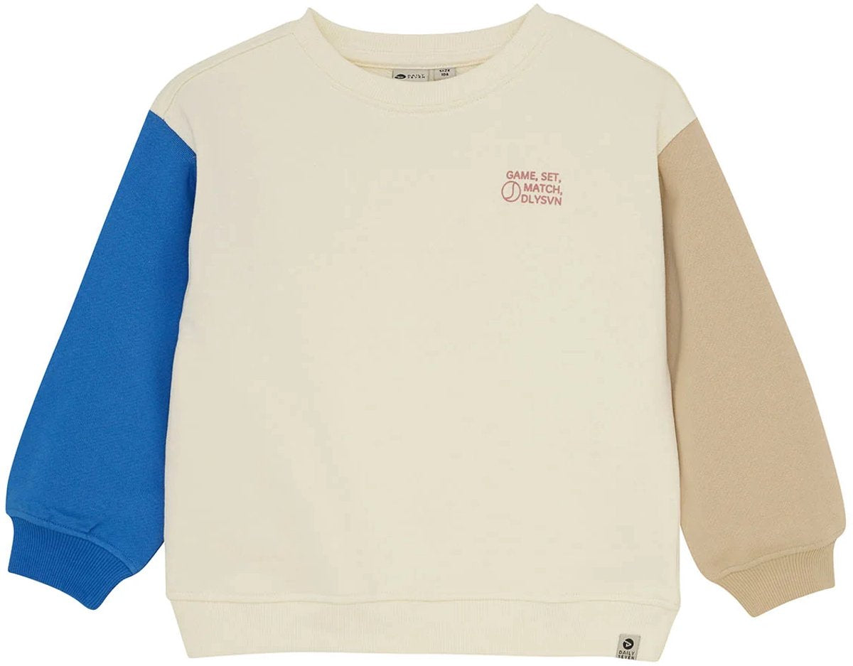 DIALY7 B Oversized sweater cut&sew - off white - 104